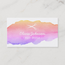 Tarjeta De Visita Estilista independiente del rosa de moda de la