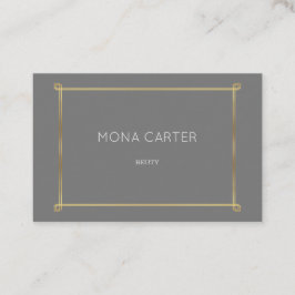 Tarjeta de visita estilística del marco del art