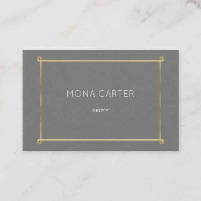 Tarjeta de visita estilística del marco del art (Anverso)