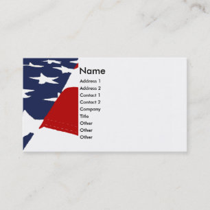 Tarjeta de visita estilizada patriótica de la