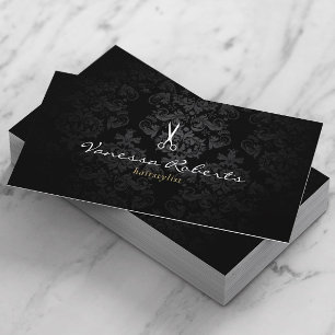 Tarjeta De Visita Estilizado estilo sombrío Damasco