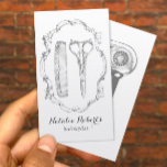 Tarjeta De Visita Estilizador De Cabello Vintage Ssor Y Peluquería D<br><div class="desc">Tarjetas de visita Hair Stylist Vintage Scissor & Comb Beauty Salon.</div>