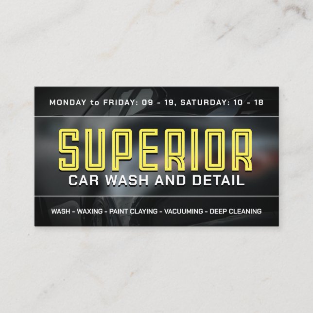 Tarjeta De Visita Estilo automotriz audaz (Anverso)