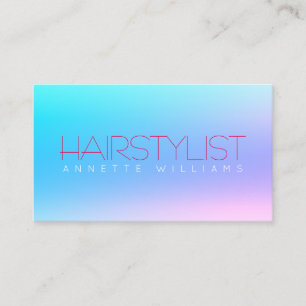 Tarjeta De Visita Estilo brillante azul de la pendiente