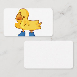 Tarjeta De Visita Estilo de la caricatura del pato animal