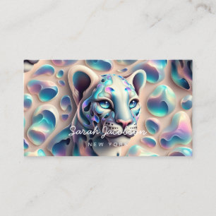 Tarjeta De Visita Estilo de Ópalo Iridescente de Lujo