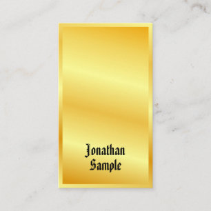 Tarjeta De Visita Estilo de oro elegante plantilla estilo clásico a