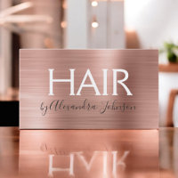 Estilo de pelo Metalizado cepillado de oro rosa y 
