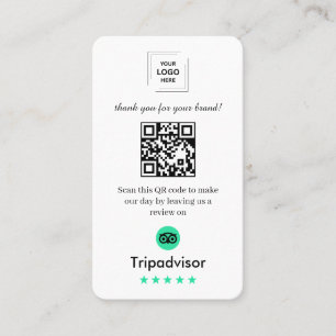 Tarjeta De Visita Estilo de retroalimentación del cliente QR de revi