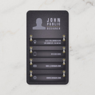 Tarjeta De Visita Estilo de tejido de diseño
