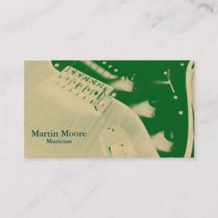 Tarjeta De Visita Estilo del promo del arte de la música del músico