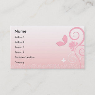 Tarjeta De Visita Estilo floral