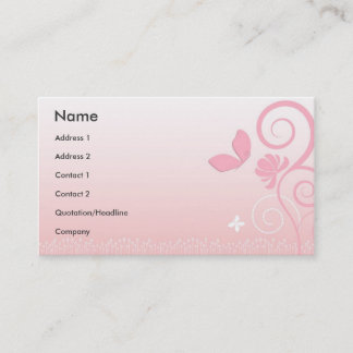 Tarjeta De Visita Estilo floral