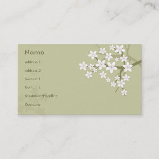 Tarjeta De Visita Estilo floral