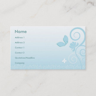 Tarjeta De Visita Estilo floral