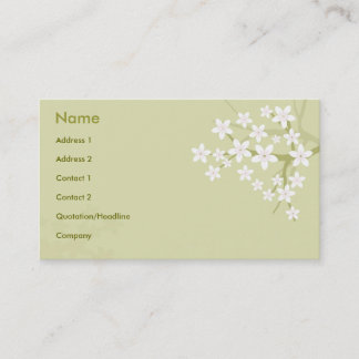 Tarjeta De Visita Estilo floral