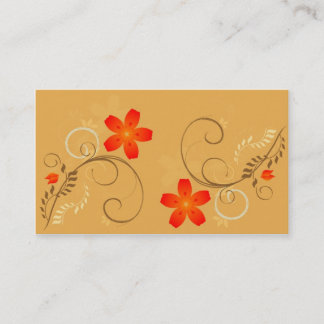 Tarjeta De Visita Estilo floral