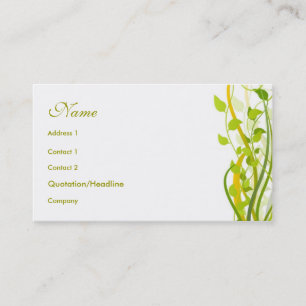 Tarjeta De Visita Estilo floral