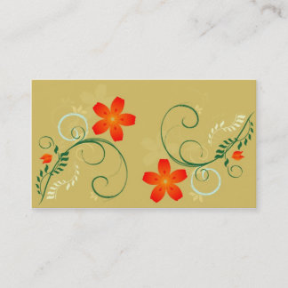 Tarjeta De Visita Estilo floral