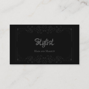Tarjeta de visita estilo Gótica Damask de Francia
