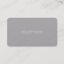 Tarjeta De Visita Estilo gris mínimo simple de Kraft