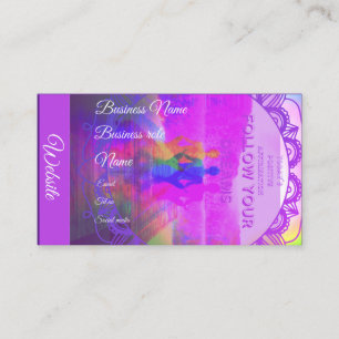 Tarjeta de visita estilo holístico
