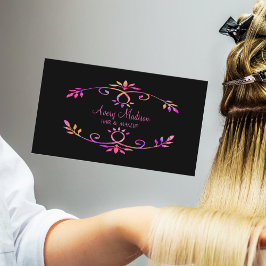 Tarjeta De Visita Estilo holográfico colorido moderno