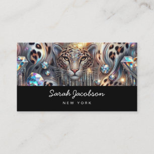 Tarjeta De Visita Estilo Iridescente de Ópalo de Lujo Posh