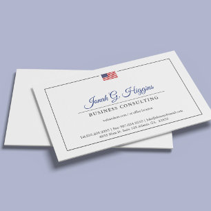 Tarjeta De Visita Estilo patriótico moderado y minimalista