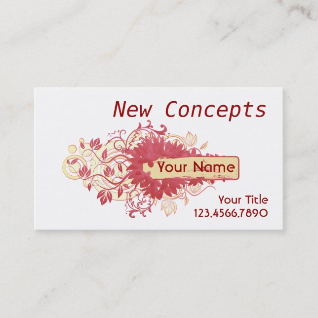 Tarjeta De Visita Estilo Rojo, Moderno y Profesional (Anverso)