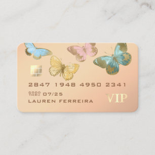 Tarjeta de visita estilo tarjeta de crédito con te