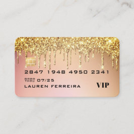 Tarjeta de visita estilo tarjeta de crédito Gold G