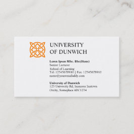 Tarjeta De Visita Estilo universitario v2