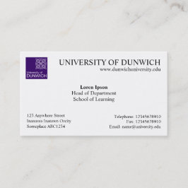 Tarjeta De Visita Estilo universitario v4