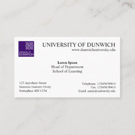 Tarjeta De Visita Estilo universitario v4