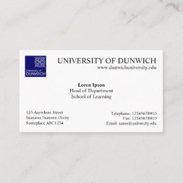 Tarjeta De Visita Estilo universitario v4