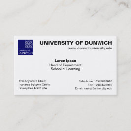 Tarjeta De Visita Estilo universitario v4