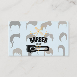 Tarjeta De Visita Estilos de cabello para hombres y mujeres   Barber