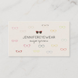 Tarjeta De Visita Estilos de gafas de forma elegante