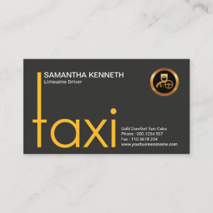 Tarjeta De Visita Estiloso controlador TAXI de señalización Taxi c