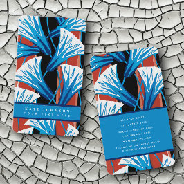 Tarjeta De Visita Estiloso Resumen Retro Vintage Floral acuarela