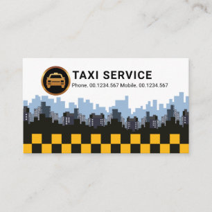 Tarjeta De Visita Estiloso Skyline City Casillas de Verificación de 