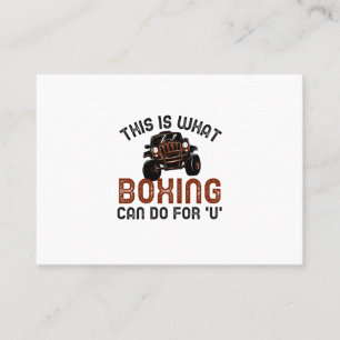 Tarjeta De Visita esto es lo que el boxeo puede hacer por ti
