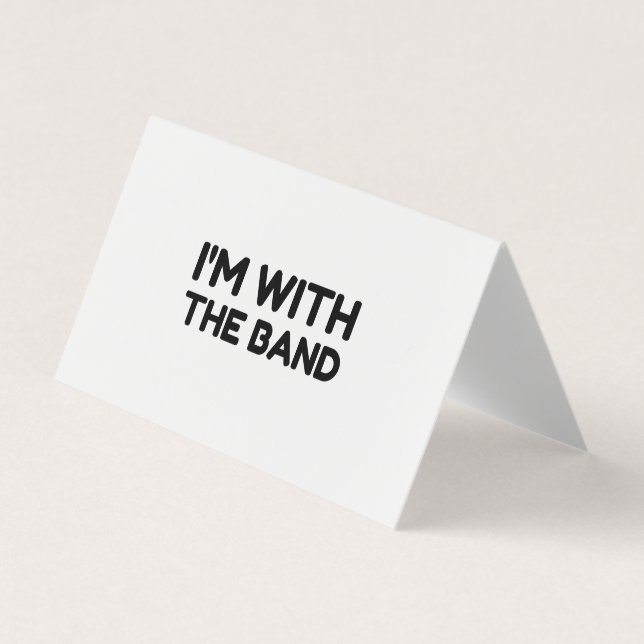 Tarjeta De Visita Estoy con la banda (Anverso)