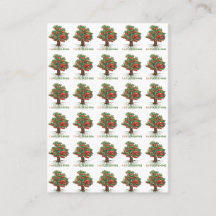 Tarjeta De Visita Estoy floreciendo – Árbol inspirador de crecimient