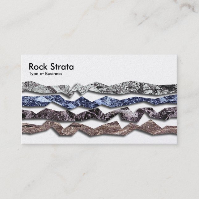 Tarjeta De Visita Estratos de Roca 02 (Anverso)