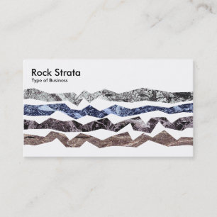 Tarjeta De Visita Estratos de roca - Blanco