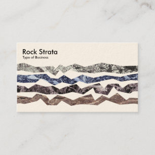 Tarjeta De Visita Estratos de roca - Cream
