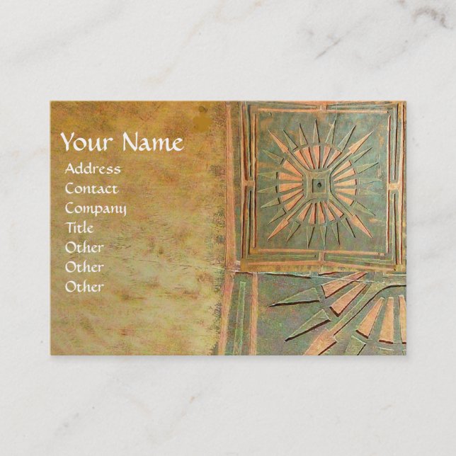 TARJETA DE VISITA ESTRELLA 2 DE LA MAÑANA, MONOGRAMA (Anverso)