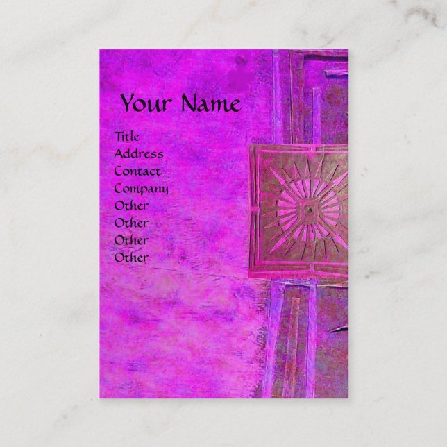 TARJETA DE VISITA ESTRELLA 2 DE LA MAÑANA, MONOGRAMA (Anverso)